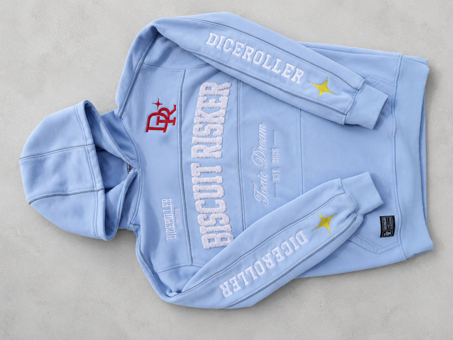 Electric Baby Blue Hoodie