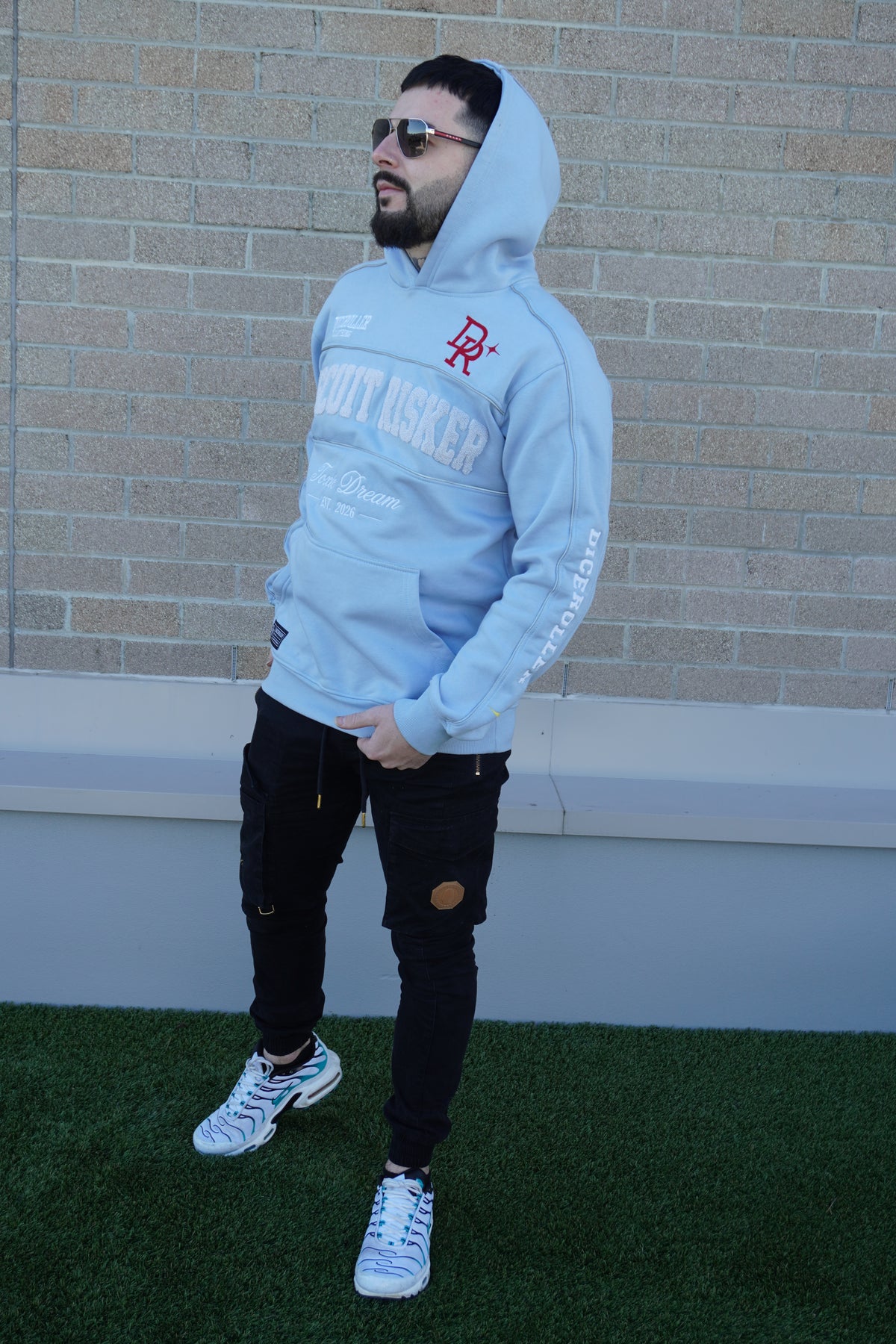 Electric Baby Blue Hoodie