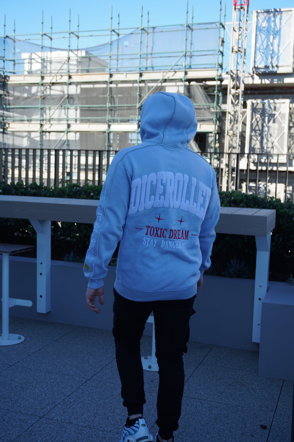 Electric Baby Blue Hoodie