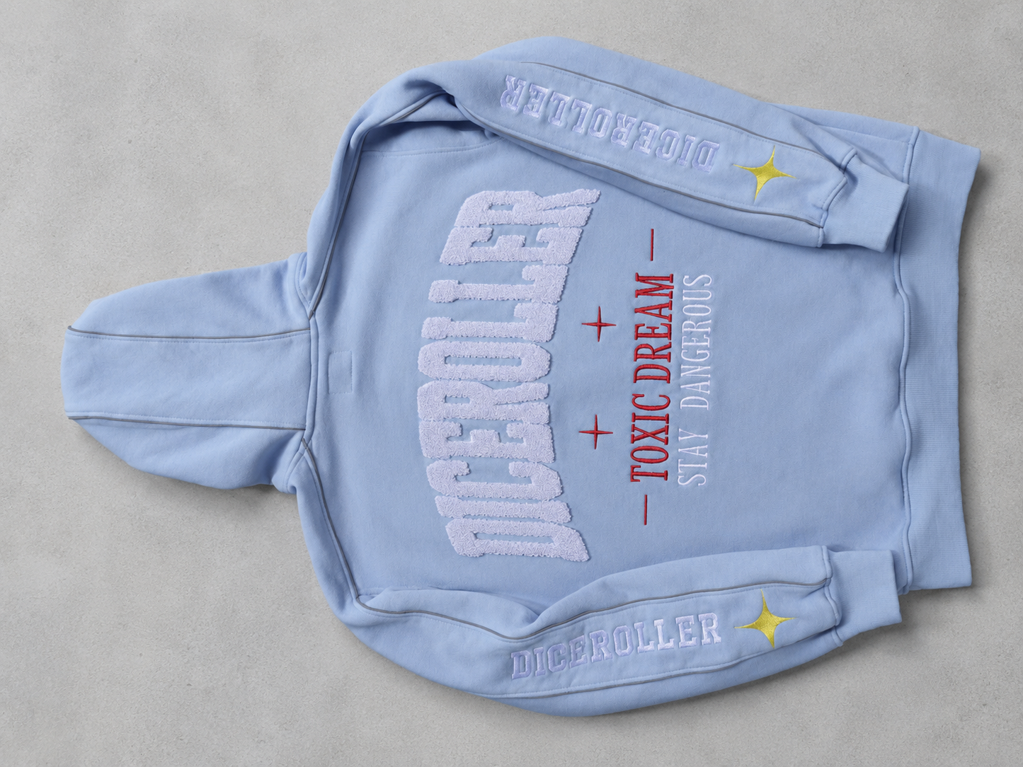 Electric Baby Blue Hoodie