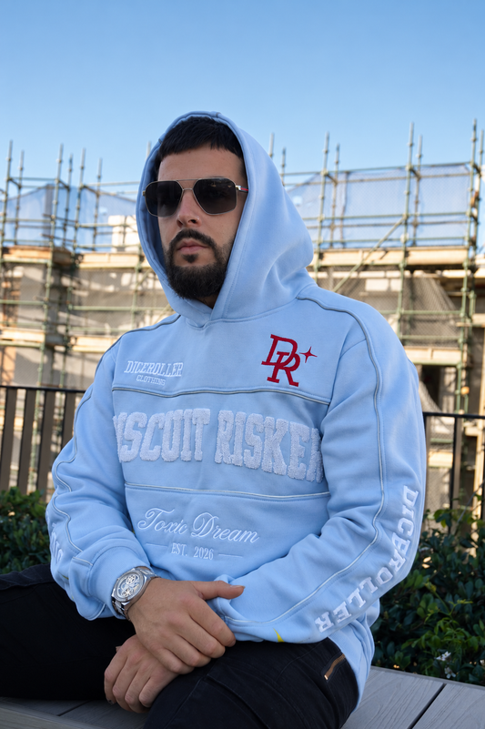 Electric Baby Blue Hoodie